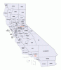 Mapa counties Kalifornie. (otevře galerii do nového okna)